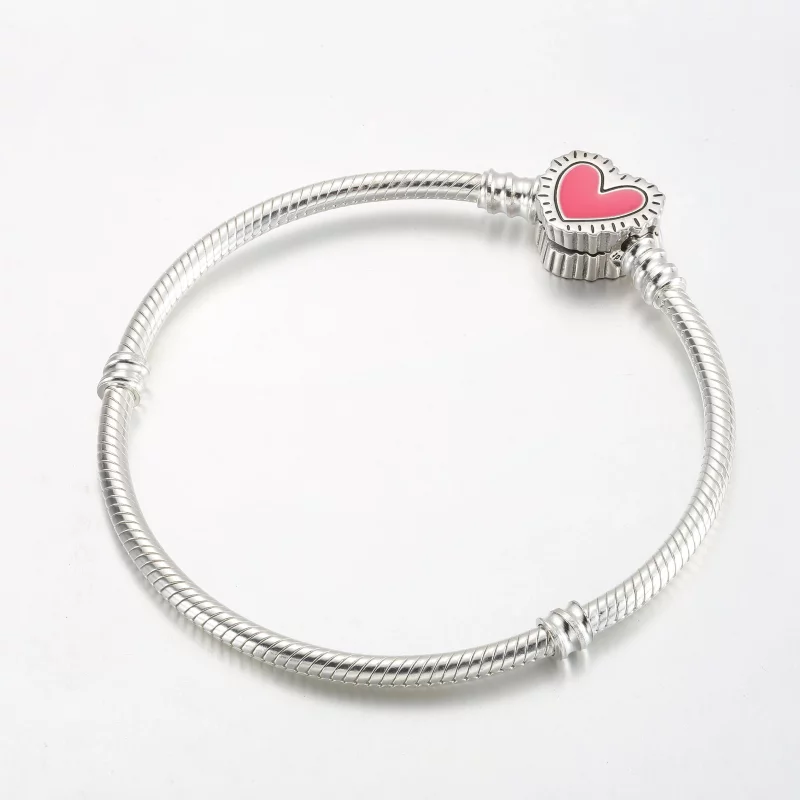 (afbeelding voor) Keith Haring™ x Pandora Moments Stralend Hart Slangenketting Armband - 592217C01 - Bekijken 2