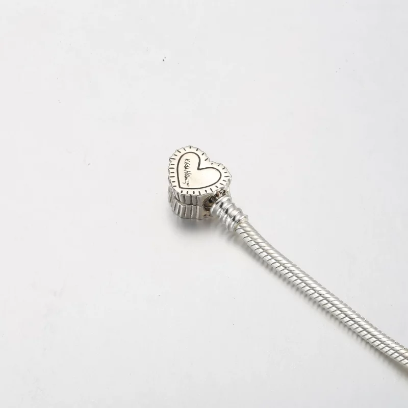 (afbeelding voor) Keith Haring™ x Pandora Moments Stralend Hart Slangenketting Armband - 592217C01 - Bekijken 5