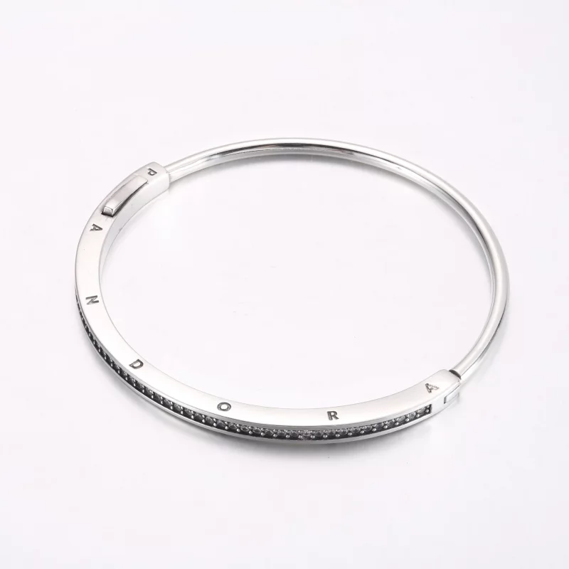 (afbeelding voor) Pandora Signature I-D Pavé Armband - 592313C01 - Bekijken 2