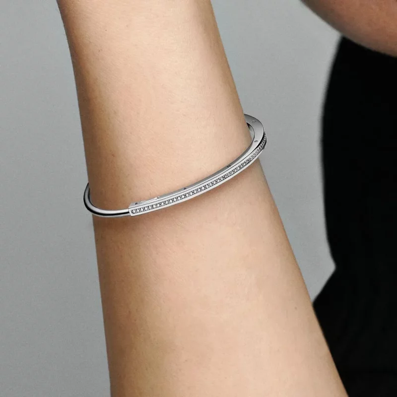 (afbeelding voor) Pandora Signature I-D Pavé Armband - 592313C01 - Bekijken 7