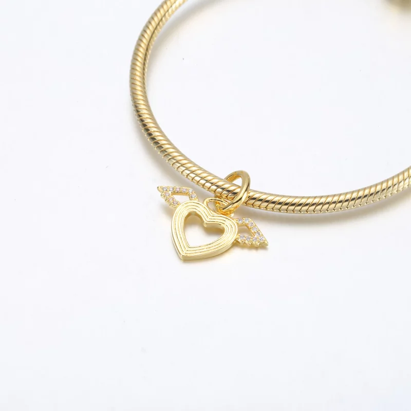 (afbeelding voor) Pandora Hart & Engelen Vleugels Hangende Charm - 752362C01 - Bekijken 4
