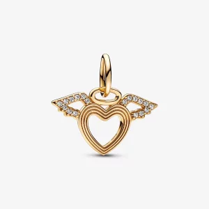 Pandora Hart & Engelen Vleugels Hangende Charm - 752362C01 (afbeelding voor) Pandora Hart & Engelen Vleugels Hangende Charm - 752362C01