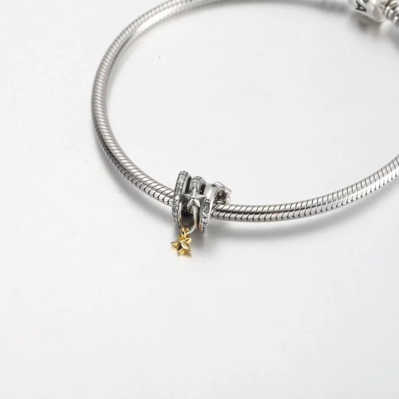 (afbeelding voor) Pandora Vallende Ster Spiraal Charm - 762206C01 - Bekijken 5