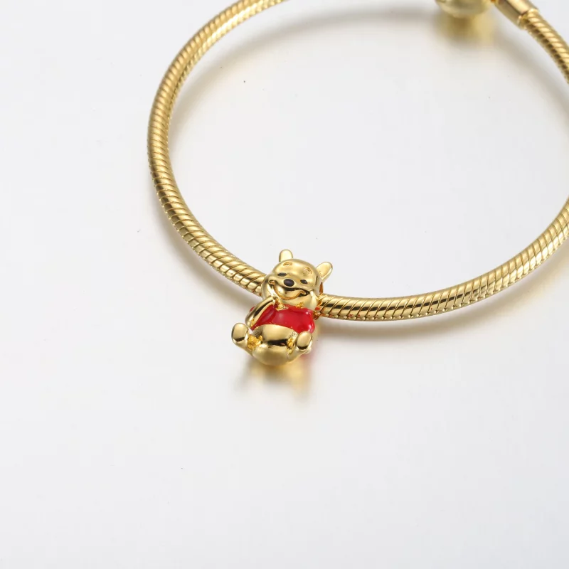 (afbeelding voor) Pandora Disney Winnie de Poeh Beer Charm - 762212C01 - Bekijken 5