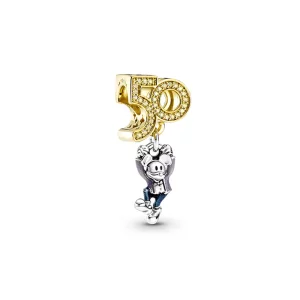 Pandora Disney Parks Mickey Mouse 50e Verjaardag Hangcharme - 769597C01 (afbeelding voor) Pandora Disney Parks Mickey Mouse 50e Verjaardag Hangcharme - 769597C01