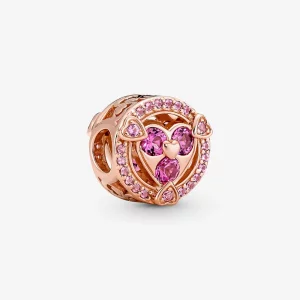(afbeelding voor) Pandora Onthul Je Liefde Glinsterende Harten Knop Charm - 780796C02