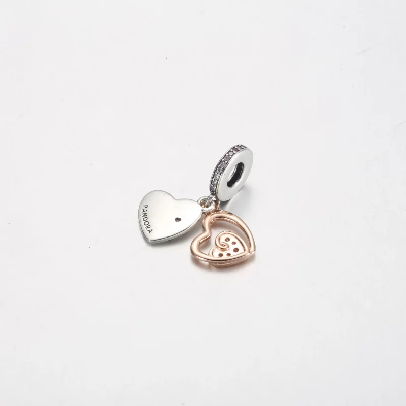 (afbeelding voor) Pandora Verstrengelde Oneindige Harten Dubbele Hangende Charm - 781020C01 - Bekijken 3