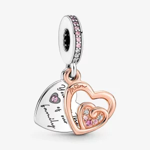 Pandora Verstrengelde Oneindige Harten Dubbele Hangende Charm - 781020C01 (afbeelding voor) Pandora Verstrengelde Oneindige Harten Dubbele Hangende Charm - 781020C01