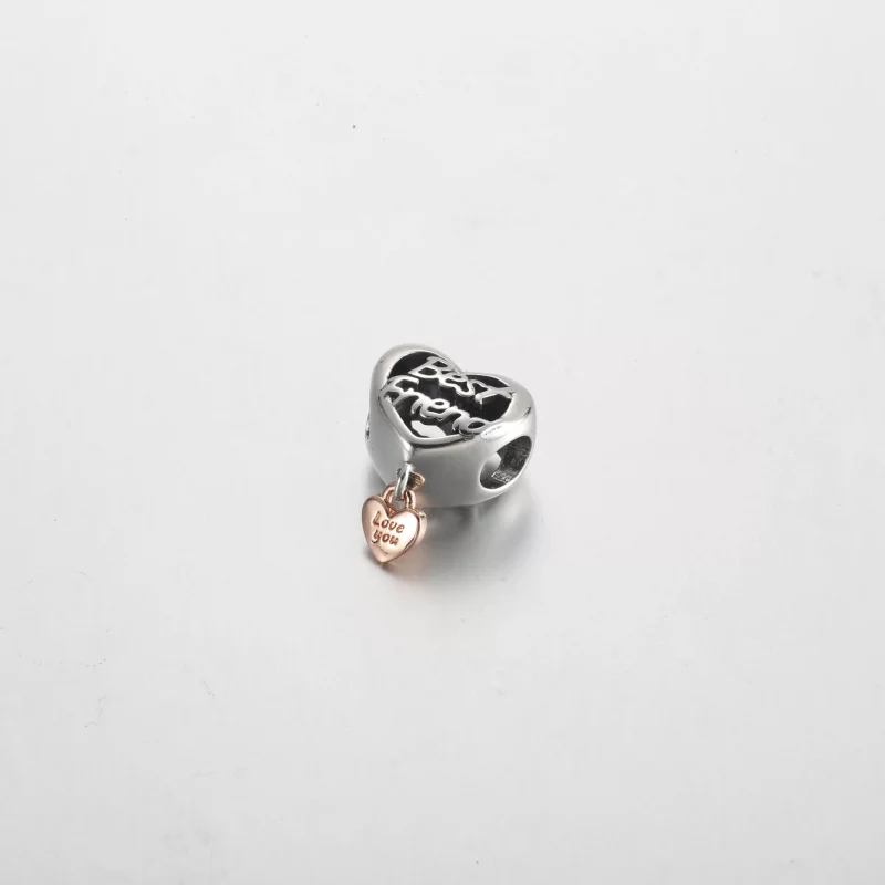 (afbeelding voor) Pandora Love You Best Friend Hartcharm - 782243C00 - Bekijken 2
