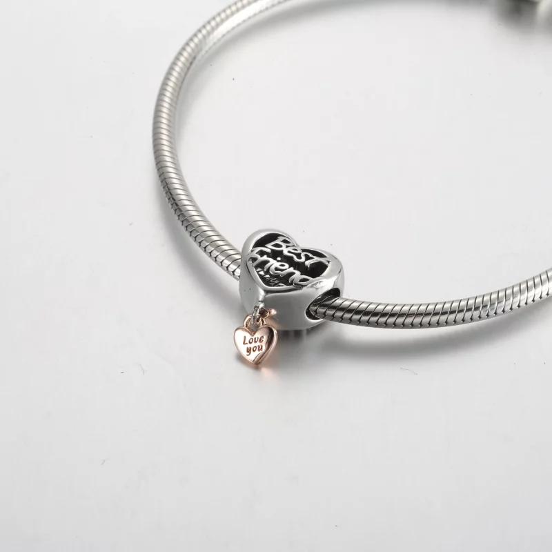 (afbeelding voor) Pandora Love You Best Friend Hartcharm - 782243C00 - Bekijken 5