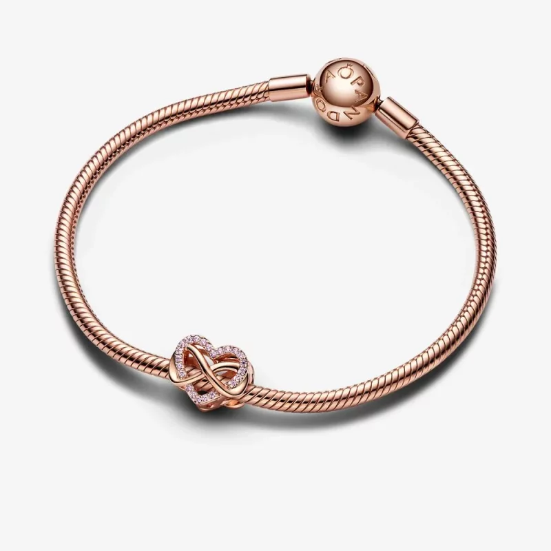 (afbeelding voor) Pandora Family Infinity Roze Hart Charm - 782246C01 - Bekijken 7