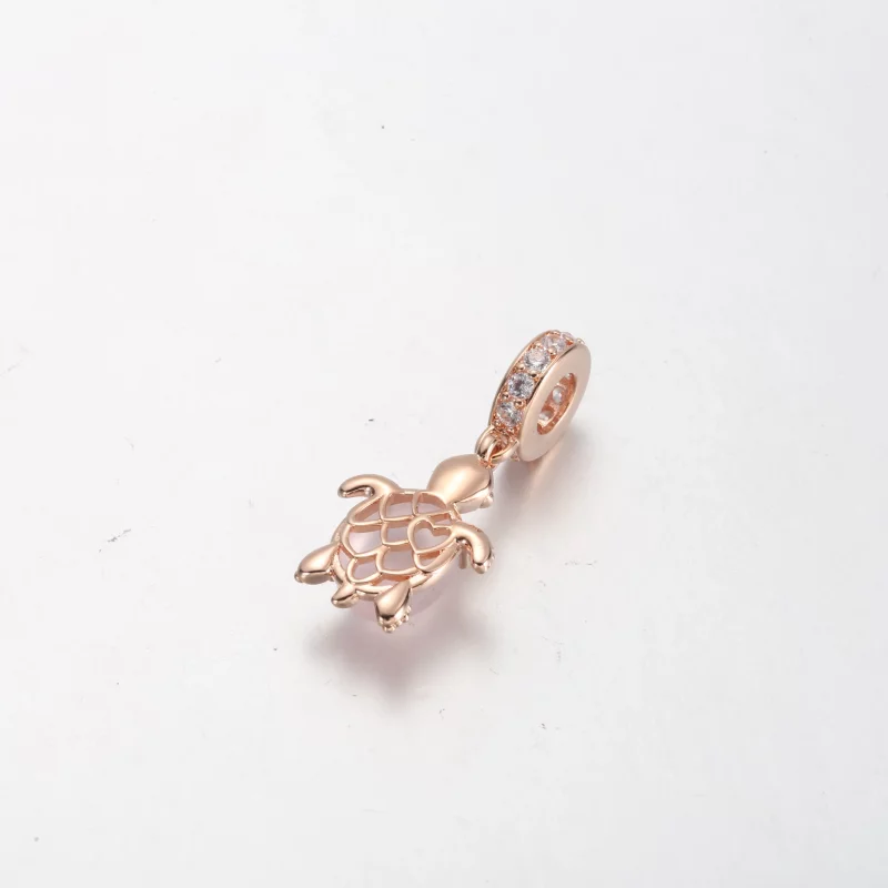 (afbeelding voor) Pandora Murano Glas Roze Zeeschildpad Hangcharme - 788939C01 - Bekijken 3