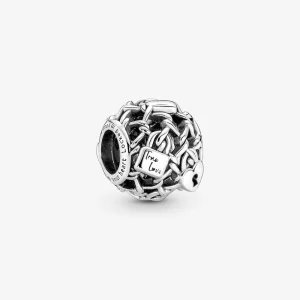 (afbeelding voor) Pandora Openwork Ketting Schakel Hangslot Charme - 790071C00