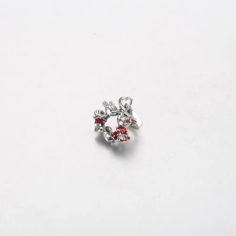 (afbeelding voor) Pandora Disney Mickey Mouse & Minnie Mouse Kus Hangertje - 790075C01 - Bekijken 2