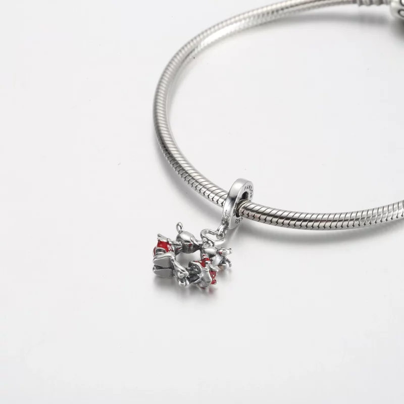(afbeelding voor) Pandora Disney Mickey Mouse & Minnie Mouse Kus Hangertje - 790075C01 - Bekijken 4