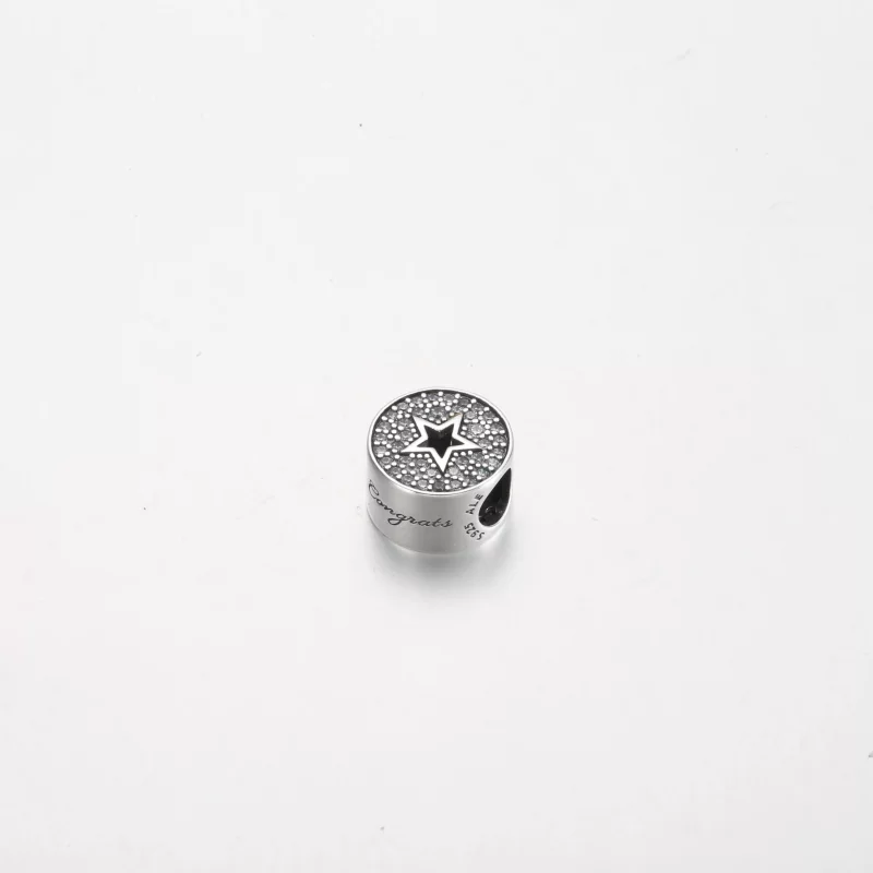 (afbeelding voor) Pandora Pavé & Ster Gefeliciteerd Charm - 790793C01 - Bekijken 3