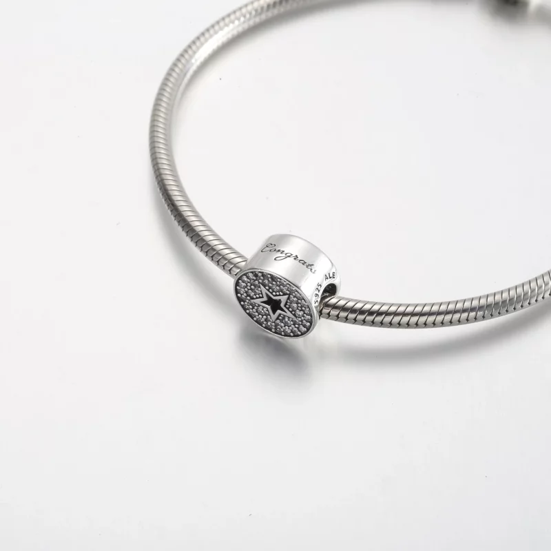 (afbeelding voor) Pandora Pavé & Ster Gefeliciteerd Charm - 790793C01 - Bekijken 4
