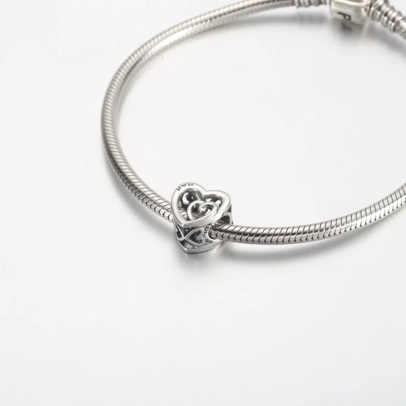 (afbeelding voor) Pandora Verstrengelde Oneindige Harten Charm - 790800C00 - Bekijken 5