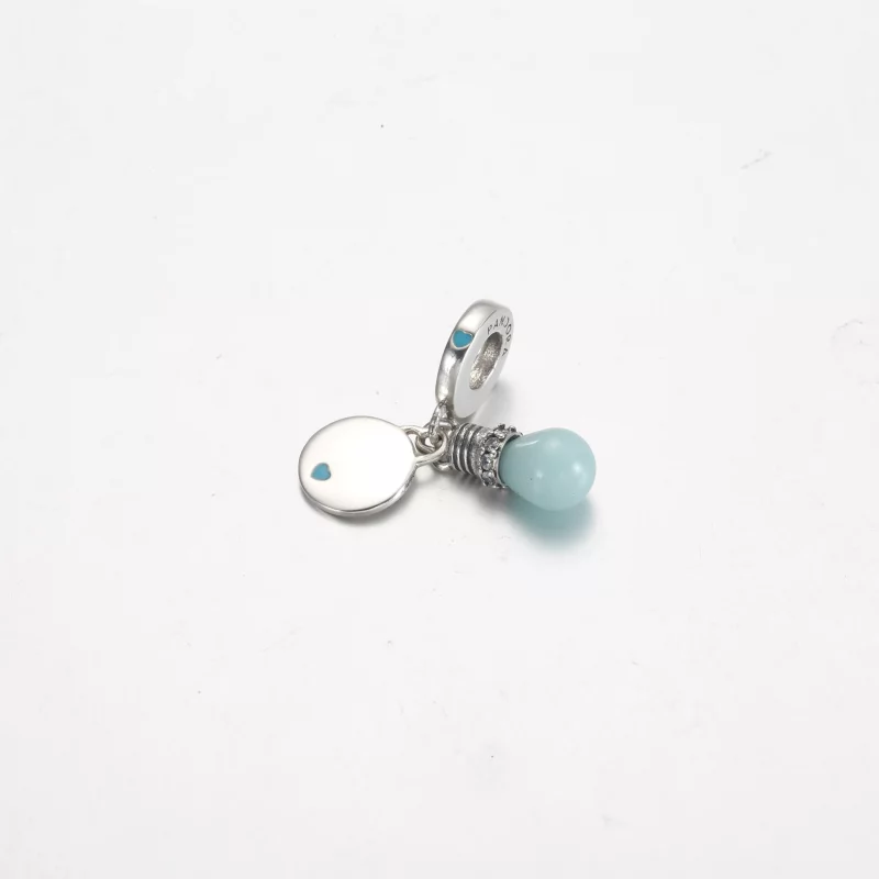 (afbeelding voor) Pandora Glow-in-the-dark Lightbulb Double Dangle Charm - 791123C01 - Bekijken 3