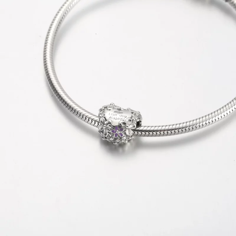 (afbeelding voor) Pandora Mom Daisy Heart Charm - 791155C01 - Bekijken 5