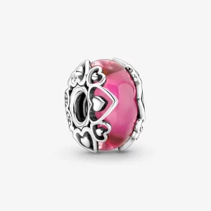 (afbeelding voor) Pandora Onthul Je Liefde Roze Murano Glas Charm - 791159C00