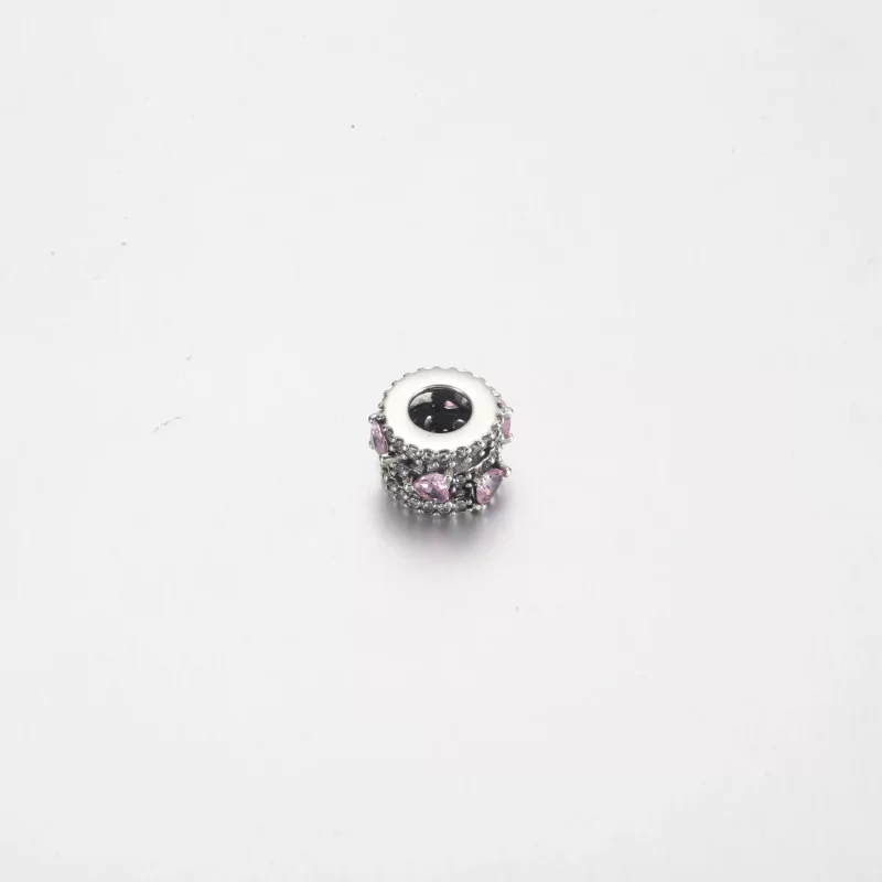 (afbeelding voor) Pandora Sparkling Triple Halo Hearts Charm - 791161C01 - Bekijken 4