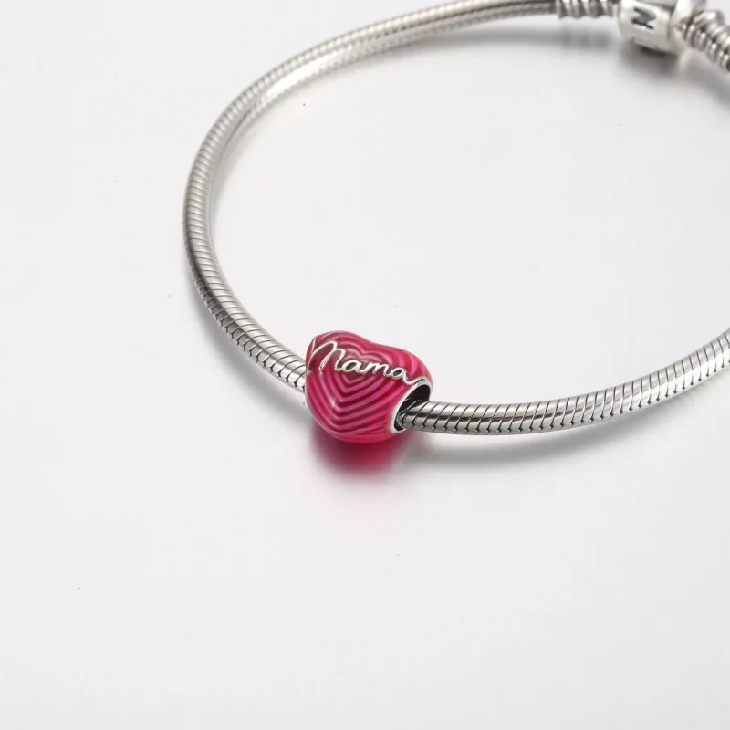 (afbeelding voor) Pandora Stralende Liefde Mama Hart Charm - 791505C01 - Bekijken 5