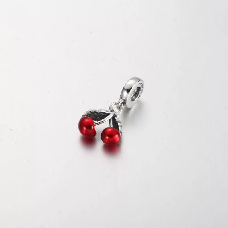 (afbeelding voor) Pandora Asymmetrische Kersenvruchten Hangende Charm - 791583C01 - Bekijken 3