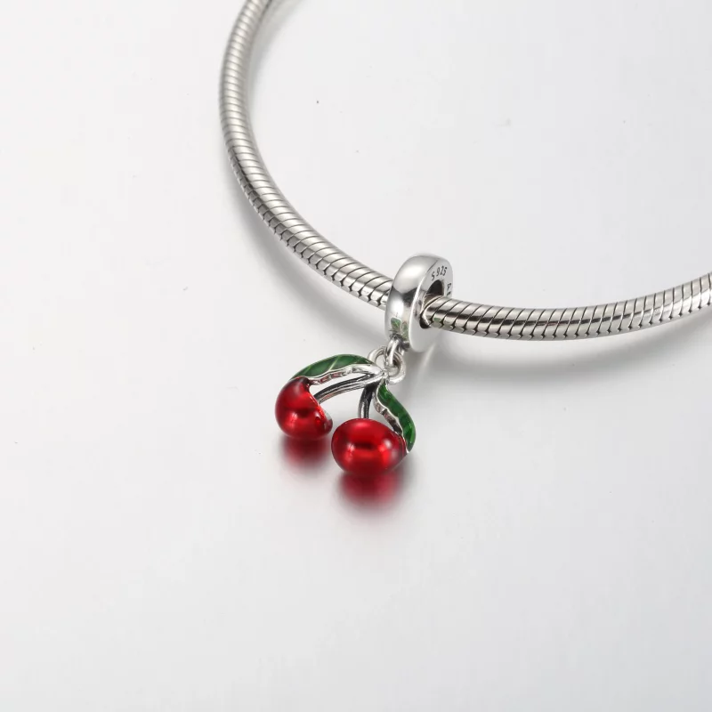 (afbeelding voor) Pandora Asymmetrische Kersenvruchten Hangende Charm - 791583C01 - Bekijken 5