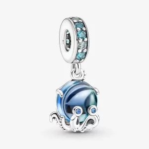 (afbeelding voor) Pandora Murano Glas Schattige Octopus Hangcharme - 791694C01