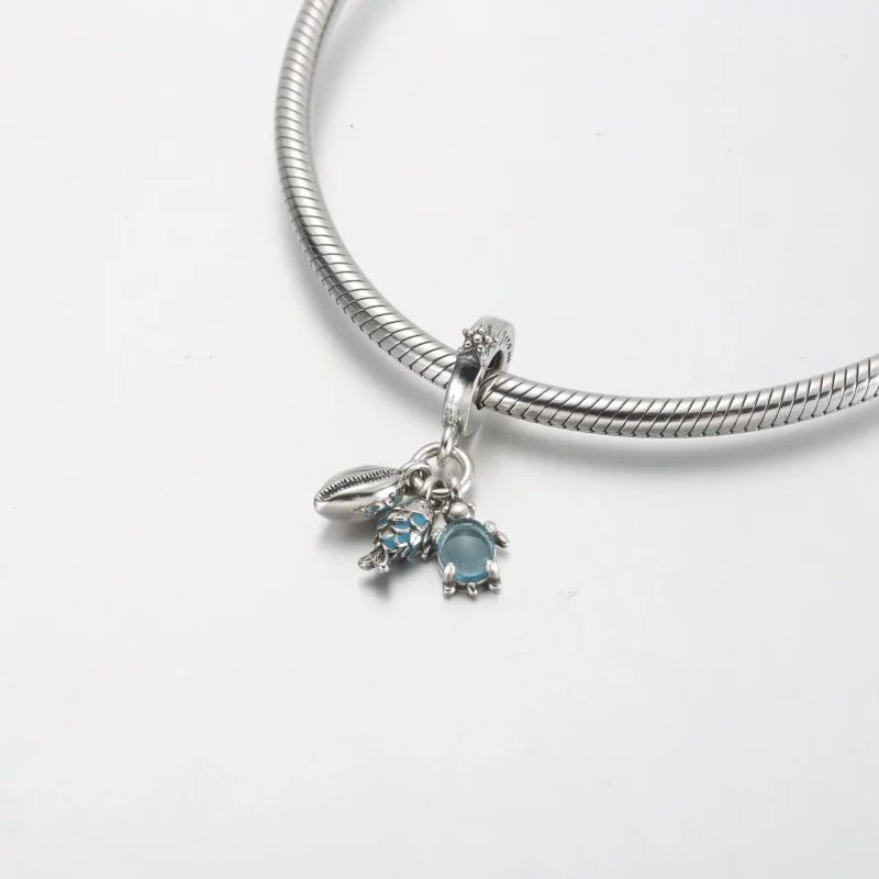 (afbeelding voor) Pandora Vis, Zeeschildpad & Conch Drievoudig Hangend Charm - 791697C01 - Bekijken 4