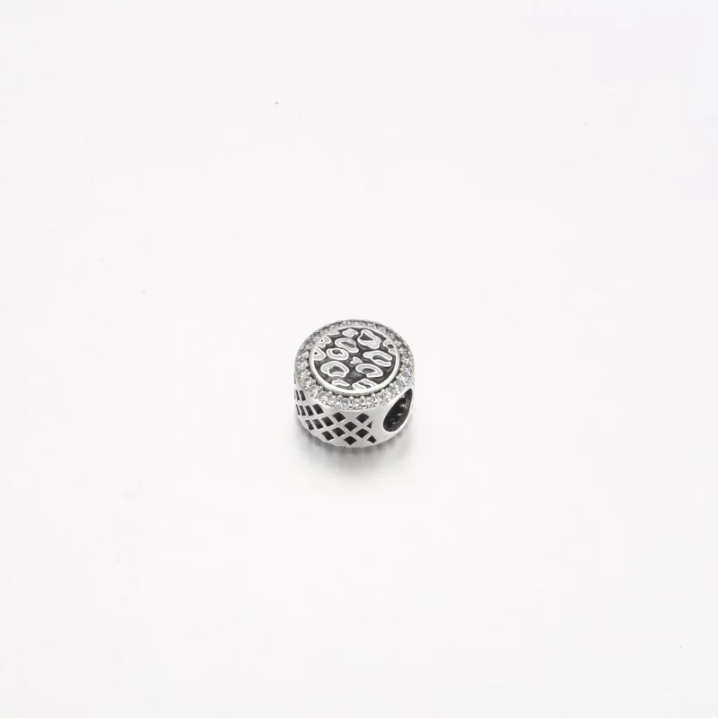 (afbeelding voor) Pandora Zwart Luipaardprint Charme van Sterlijk Zilver - 792016CZ_E023 - Bekijken 2