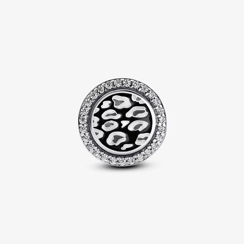 (afbeelding voor) Pandora Zwart Luipaardprint Charme van Sterlijk Zilver - 792016CZ_E023 - Bekijken 6