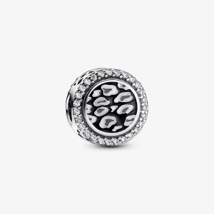 Pandora Zwart Luipaardprint Charme van Sterlijk Zilver - 792016CZ_E023 (afbeelding voor) Pandora Zwart Luipaardprint Charme van Sterlijk Zilver - 792016CZ_E023