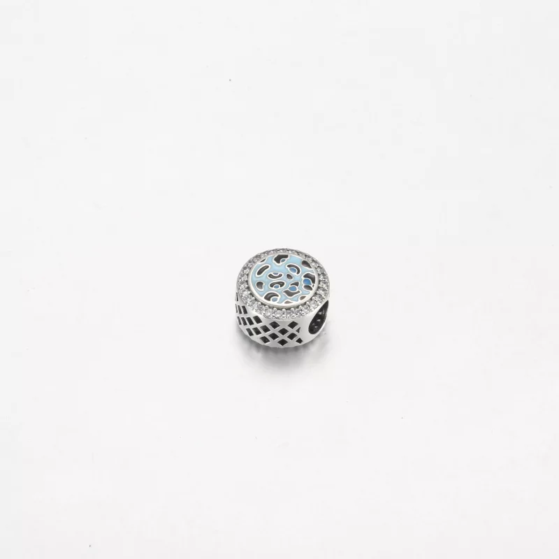 (afbeelding voor) Pandora Blauw Luipaardprint Charme van Sterlijk Zilver - 792016CZ_E024 - Bekijken 2