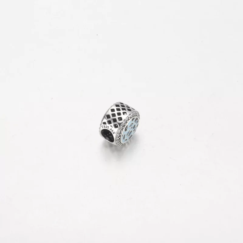 (afbeelding voor) Pandora Blauw Luipaardprint Charme van Sterlijk Zilver - 792016CZ_E024 - Bekijken 3