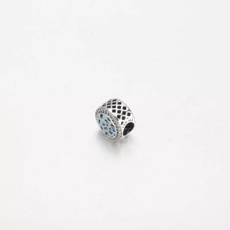 (afbeelding voor) Pandora Blauw Luipaardprint Charme van Sterlijk Zilver - 792016CZ_E024 - Bekijken 4