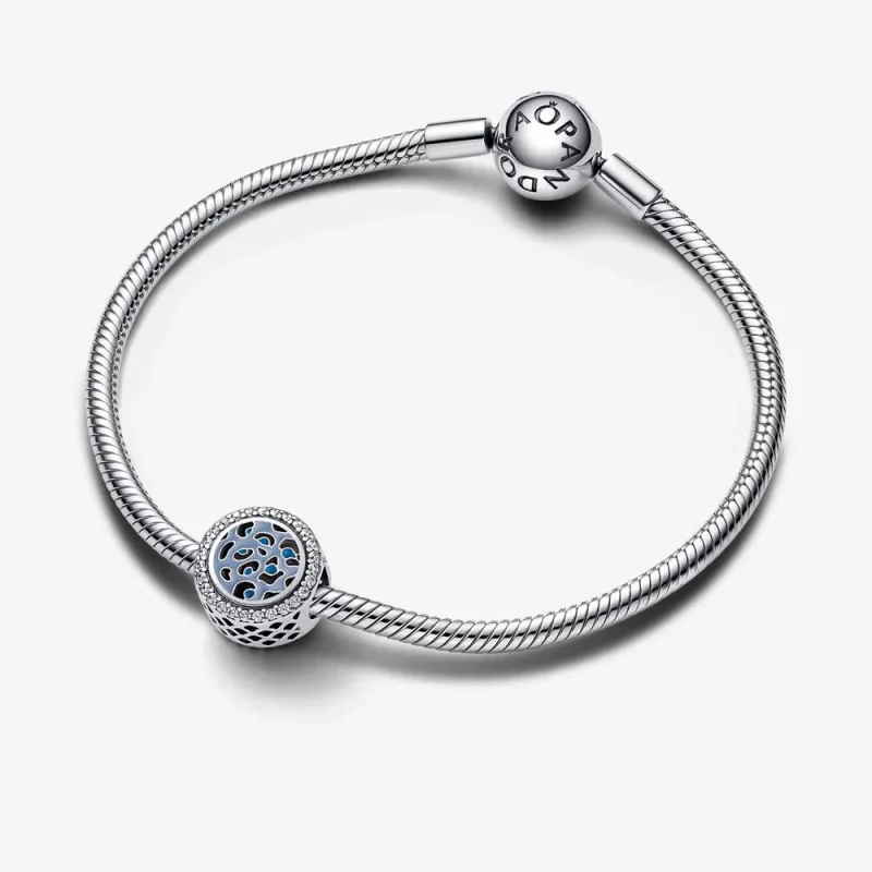 (afbeelding voor) Pandora Blauw Luipaardprint Charme van Sterlijk Zilver - 792016CZ_E024 - Bekijken 6