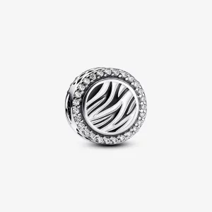 Pandora Zebra print sterling silver charm - 792016CZ_E025 (afbeelding voor) Pandora Zebra print sterling silver charm - 792016CZ_E025