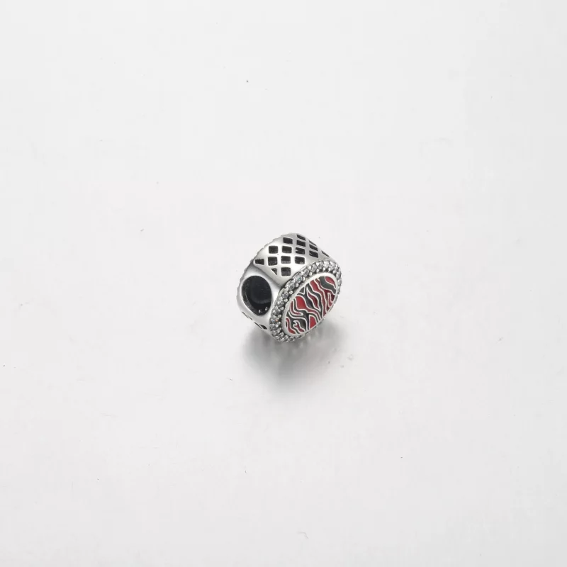 (afbeelding voor) Pandora Roze Zebraprint sterling zilveren charm - 792016CZ_E026 - Bekijken 4
