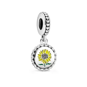 (afbeelding voor) Pandora Zonnebloem Liefde Voor Iedereen Hangende Charm - 792018C00_E030