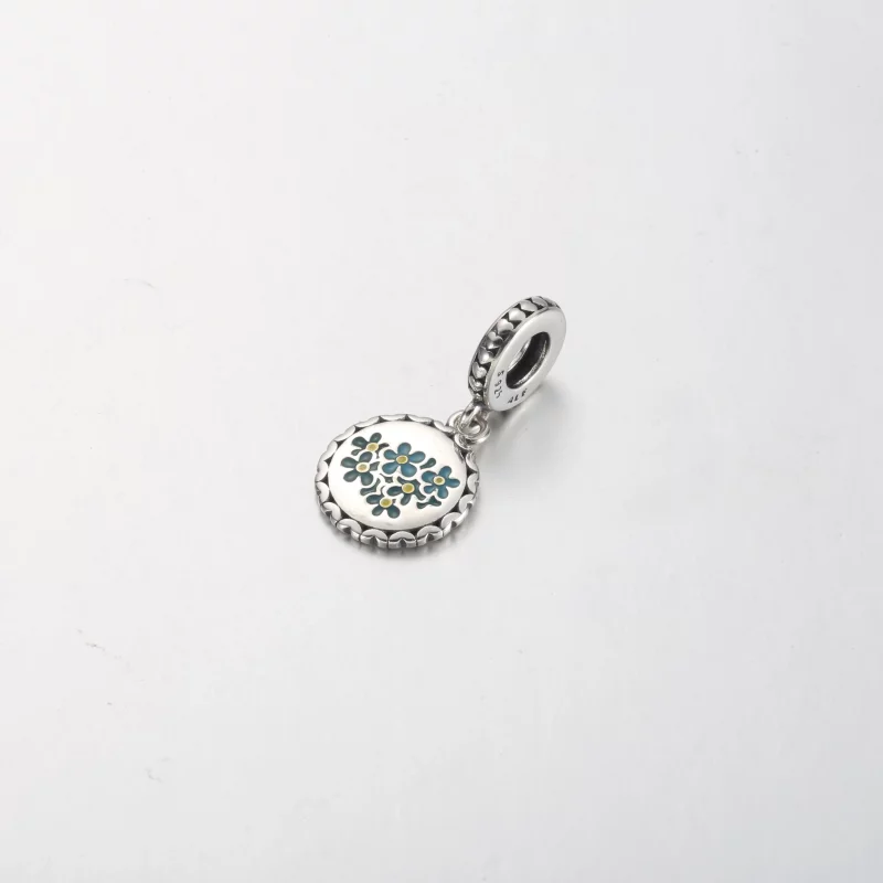 (afbeelding voor) Pandora Blue Vergeet-mij-nietje Hangende Charm - 792018C00_E031 - Bekijken 2