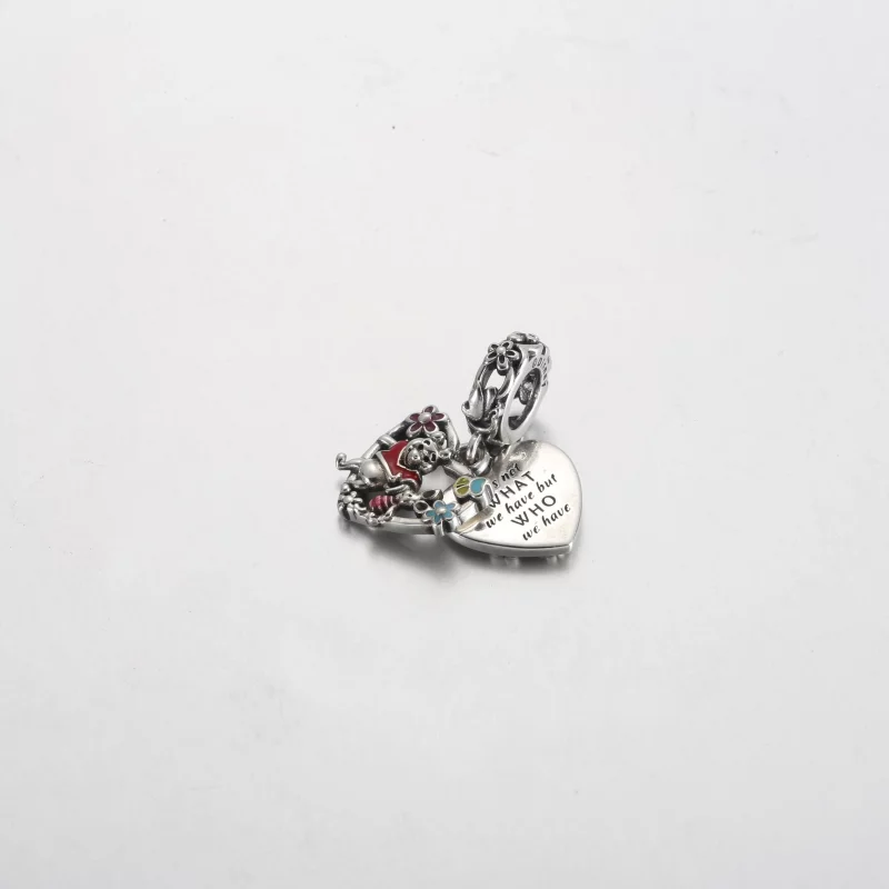 (afbeelding voor) Pandora Disney Winnie de Poeh & Biggetje Dubbele Hangende Charm - 792214C01 - Bekijken 2