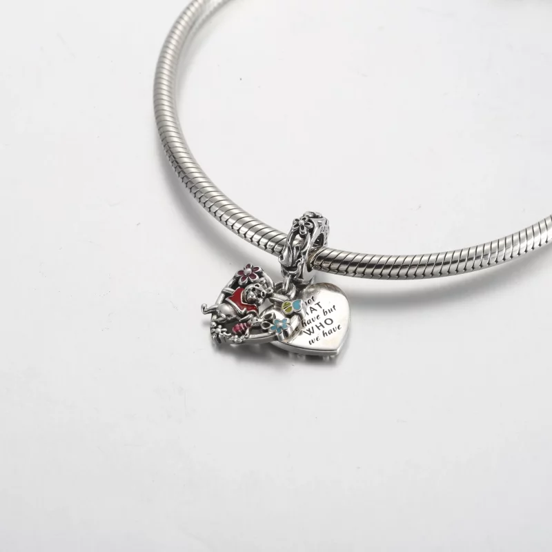 (afbeelding voor) Pandora Disney Winnie de Poeh & Biggetje Dubbele Hangende Charm - 792214C01 - Bekijken 4