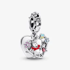 Pandora Disney Winnie de Poeh & Biggetje Dubbele Hangende Charm - 792214C01 (afbeelding voor) Pandora Disney Winnie de Poeh & Biggetje Dubbele Hangende Charm - 792214C01