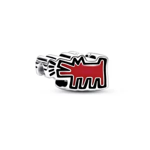 Keith Haring™ x Pandora Blaffende Hond Charm - 792218C01 (afbeelding voor) Keith Haring™ x Pandora Blaffende Hond Charm - 792218C01