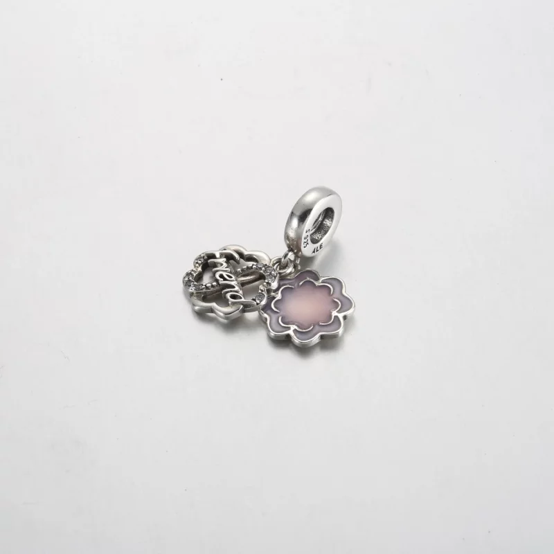 (afbeelding voor) Pandora Klavertjevier Vriendschap Dubbele Hangende Charm - 792245C01 - Bekijken 2