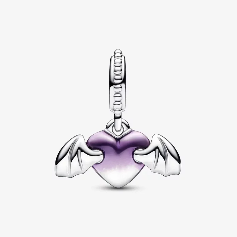 (afbeelding voor) Pandora Vampire Winged Heart Dangle Charm - 792290C01 - Bekijken 5