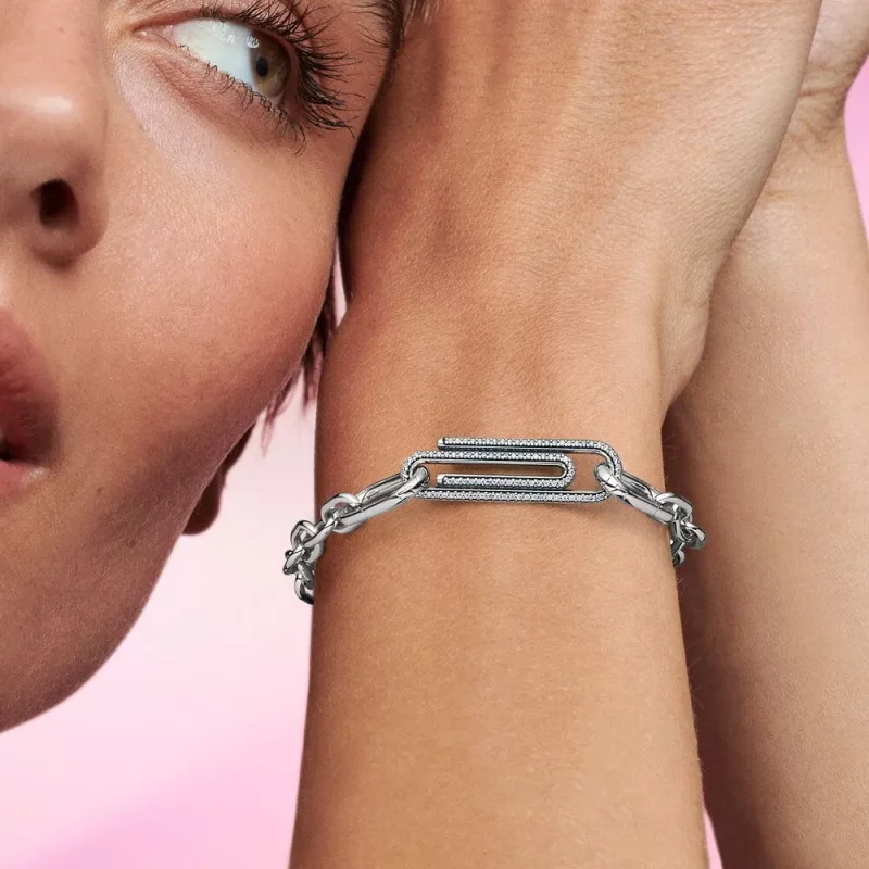 (afbeelding voor) Pandora ME Pavé Paperclip Styling Link - 792297C01 - Bekijken 5