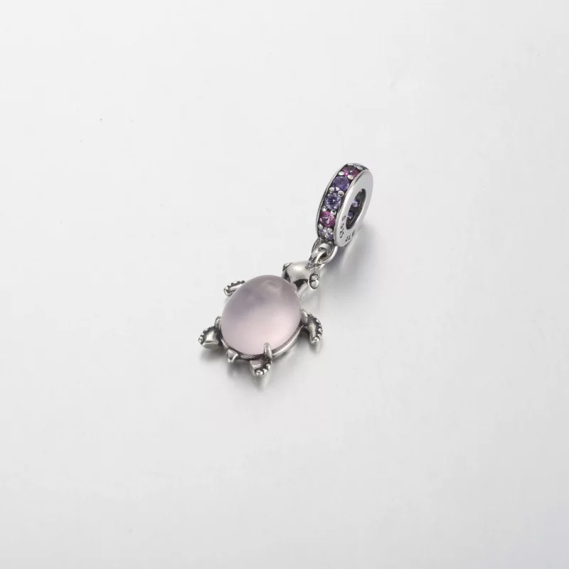 (afbeelding voor) Pandora Murano Glas Roze Zeeschildpad Hangende Charm - 798939C02 - Bekijken 2